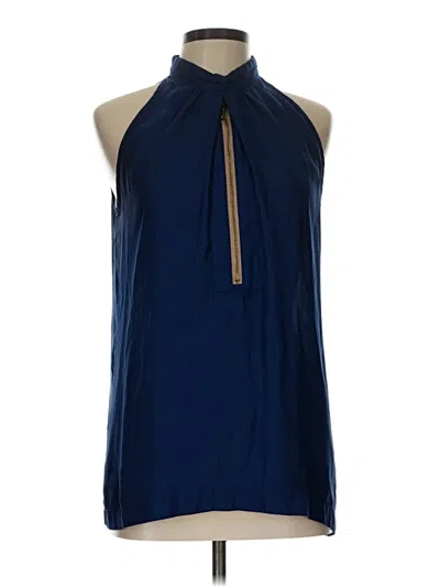 Pre-owned English Laundry Tank Top Blue Halter Neckline Tops