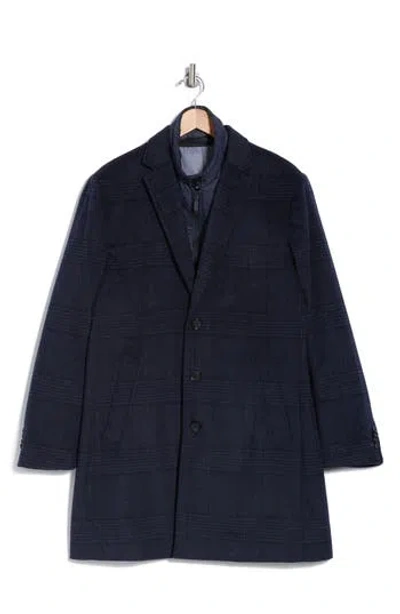 English Laundry Three Button Notch Lapel Wool Blend Trim Fit Suit In Gray
