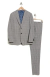 English Laundry Trim Fit Plaid Two-piece Suit In Gray