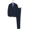 English Laundry Trim Fit Solid Two-piece Suit In Blue