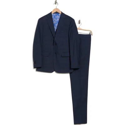 English Laundry Trim Fit Solid Two-piece Suit In Blue