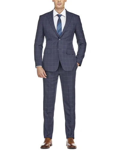 English Laundry Wool-blend Suit In Blue