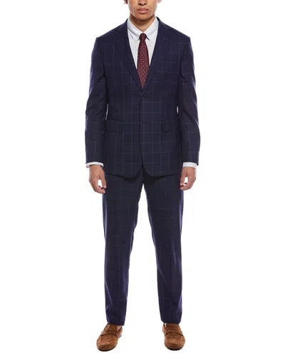 English Laundry Wool-blend Suit In Blue