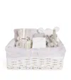 English Trousseau Organza New Baby Hamper In Grey