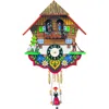 Engs Tler Battery-operated Clock - Mini Size With Music/chimes - 7.5"h X 6.75"w X 3.5"d