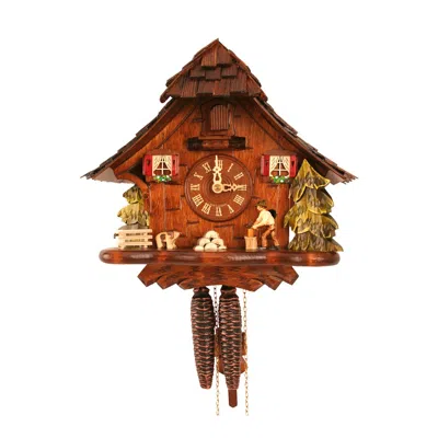 Engstler Weight-driven Cuckoo Clock - Full Size In Brown