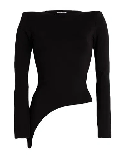 Enigma Studios Woman T-shirt Black Size L Viscose, Nylon, Elastane