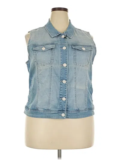 Pre-owned Enjean Denim Vest In Blue