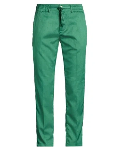 Enjoy Man Pants Green Size 40 Polyester, Elastane