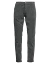Enjoy Man Pants Grey Size 40 Cotton, Elastane