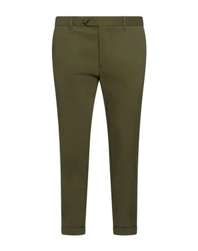Enjoy Man Pants Military Green Size 38 Cotton, Nylon, Elastane