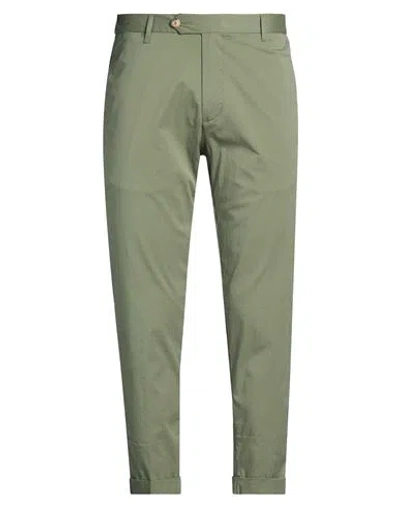 Enjoy Man Pants Military Green Size 40 Cotton, Polyamide, Elastane