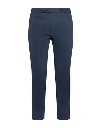 Enjoy Man Pants Navy Size 36 Cotton, Nylon, Elastane In Blue