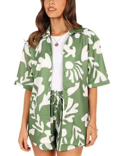 Enjoy Petra 2pc Shirt & Short Set In Green