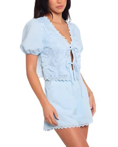 Enjoy Petra 2pc Top & Short Set In Blue