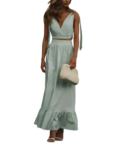 Enjoy Petra 2pc Top & Skirt Set In Brown