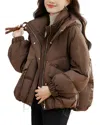 Enjoy Petra Down Jacket In Animal Print