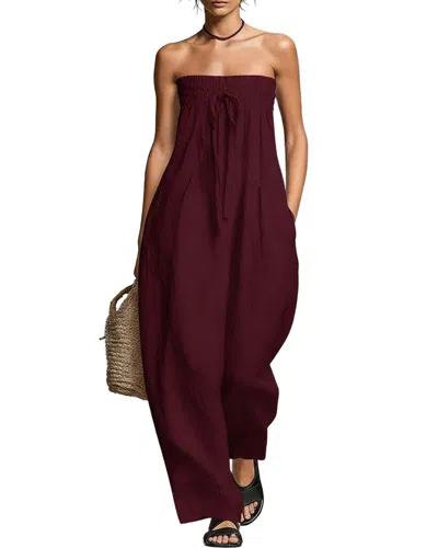 Enjoy Petra Jumpsuit In Burgundy