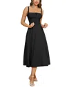 Enjoy Petra Midi Dress In Black