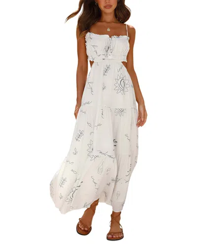 Enjoy Petra Midi Dress In White