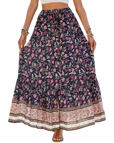Enjoy Petra Midi Skirt In Blue