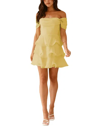 Enjoy Petra Mini Dress In Yellow