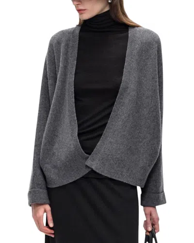 Enjoy Petra Wool Sweater In Gray