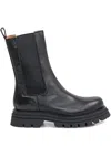 Ennequadro Leather Chelsea Boots In Black