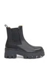Ennequadro Leather Chelsea Boots In Black