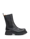 Ennequadro Leather Chelsea Boots In Black