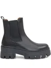 Ennequadro Leather Chelsea Boots In Black