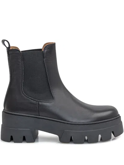 ENNEQUADRO LEATHER CHELSEA BOOTS
