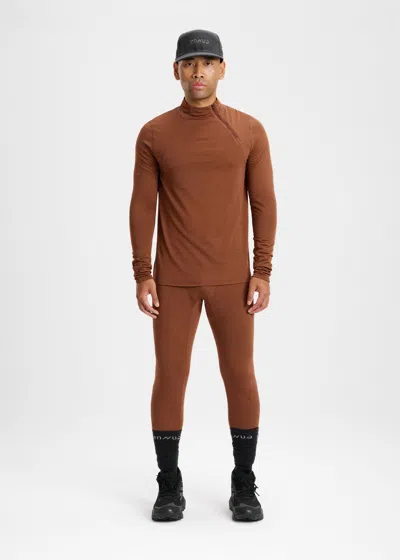 Ennue Men's Conwy Long-sleeve Baselayer In Brown