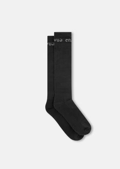Ennue Unisex Galena Merino Socks In Black