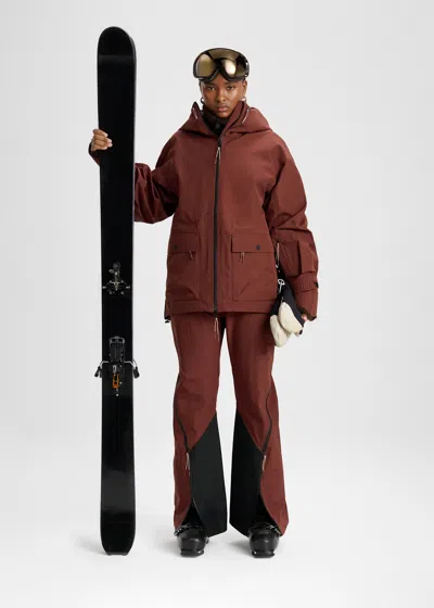 Ennue Women's Slate Shell Ski Jacket In Burgundy