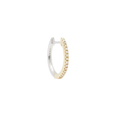 Ennui Hoop White Diamond & Yellow/white Gold