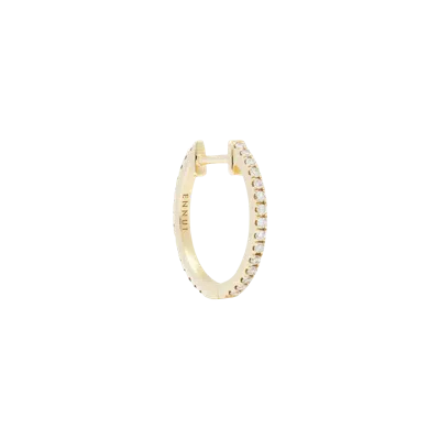 Ennui Hoop Black/white Diamond & Yellow Gold