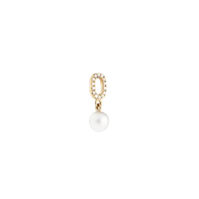 Ennui Diamond & Pearl Pendant In Gold