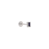 Ennui Rectangular Labret In Silver