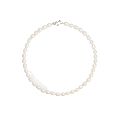 Ennui Pearl Necklace In White