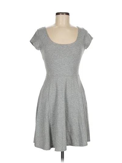 Pre-owned Enough About Me Casual Dress In Gray