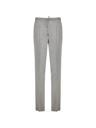 Enrico Mandelli Drawstring-fastening Pleated Trousers In Multi
