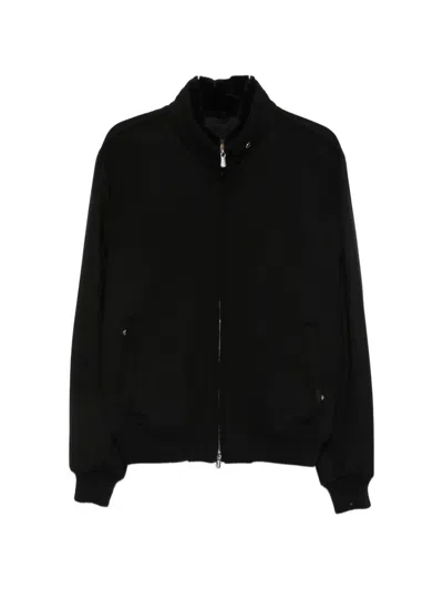 Enrico Mandelli High-neck Zip-up Jacket In Black