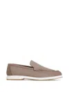 Enrico Mandelli Leather Loafers In Nude