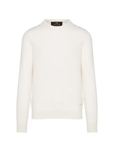 Enrico Mandelli Logo-plaque Sweater In White