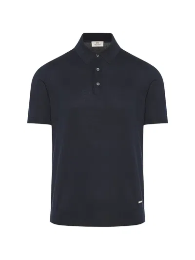 Enrico Mandelli Short-sleeve Polo Shirt In Blue