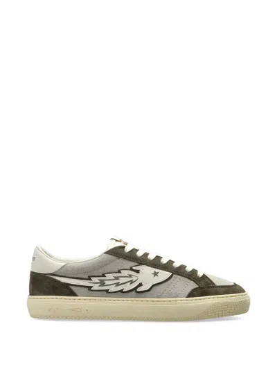 Enterprise Japan Appliqué Star Sneakers In Gray