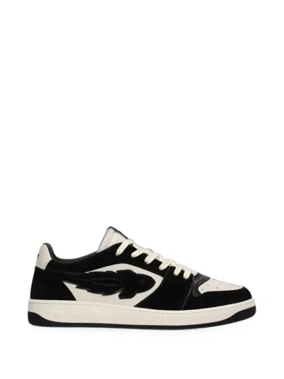 Enterprise Japan Egg Rocket Patch-detail Panelled Sneakers In Multi