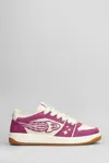 Enterprise Japan Egg Rocket Sneakers In White Suede And Leather