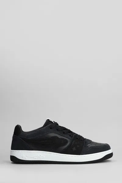Enterprise Japan Man Sneakers Black Size 9 Calfskin In Multi